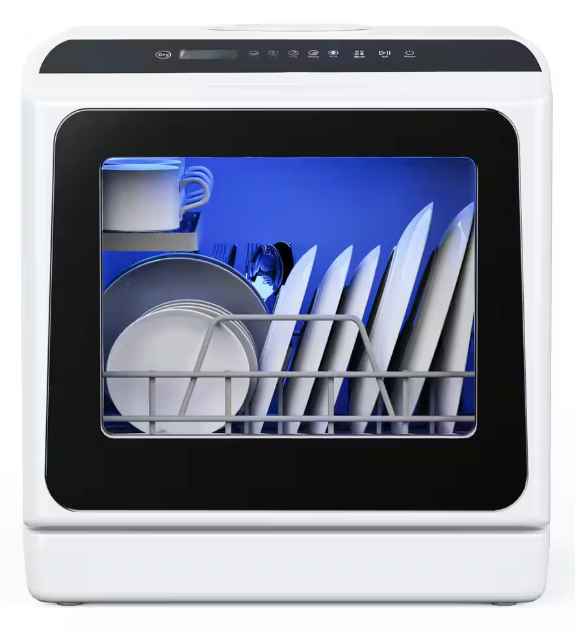 Portable Countertop Dishwasher, Smart WIFI, 5L Tank, 6 Programs