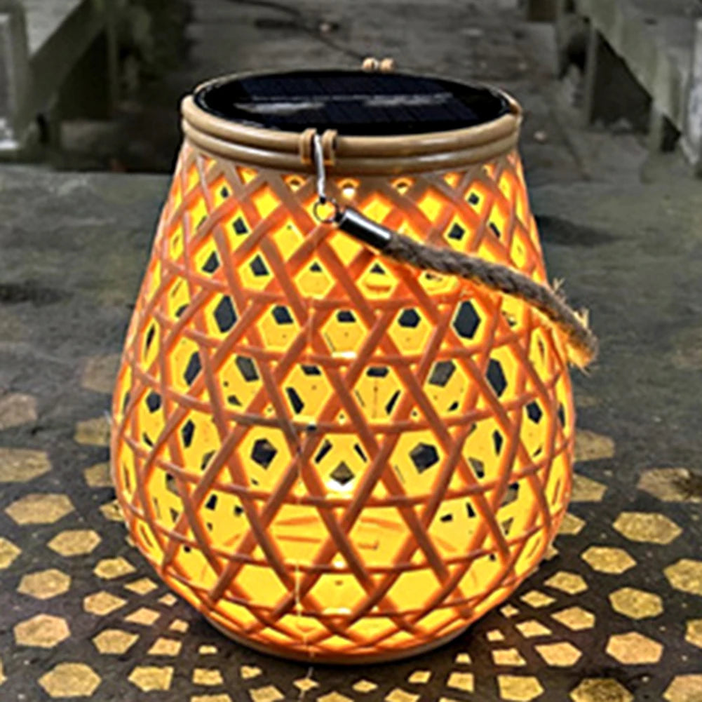 Solar Powered Retro Lantern - Warm White