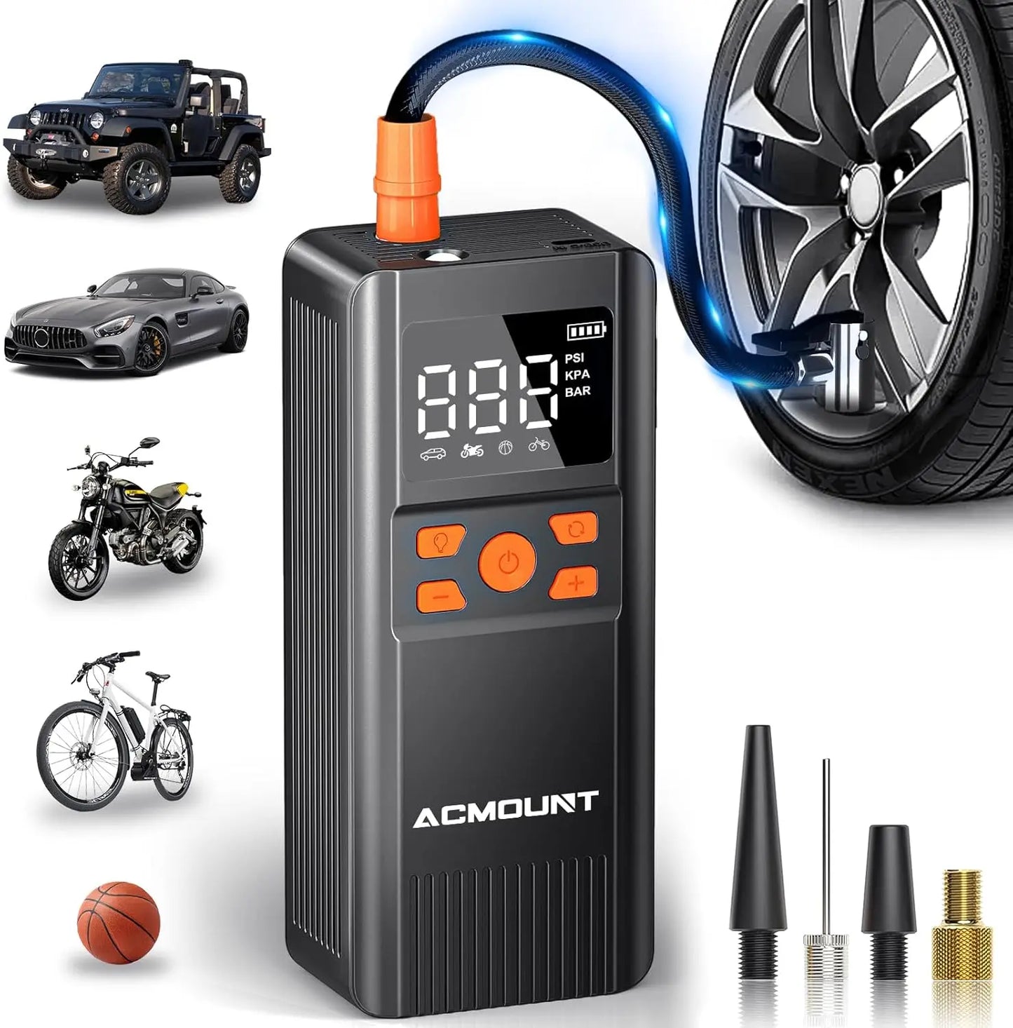 Tire Inflator 150PSI: Fast Cordless Air Pump for Car Tires