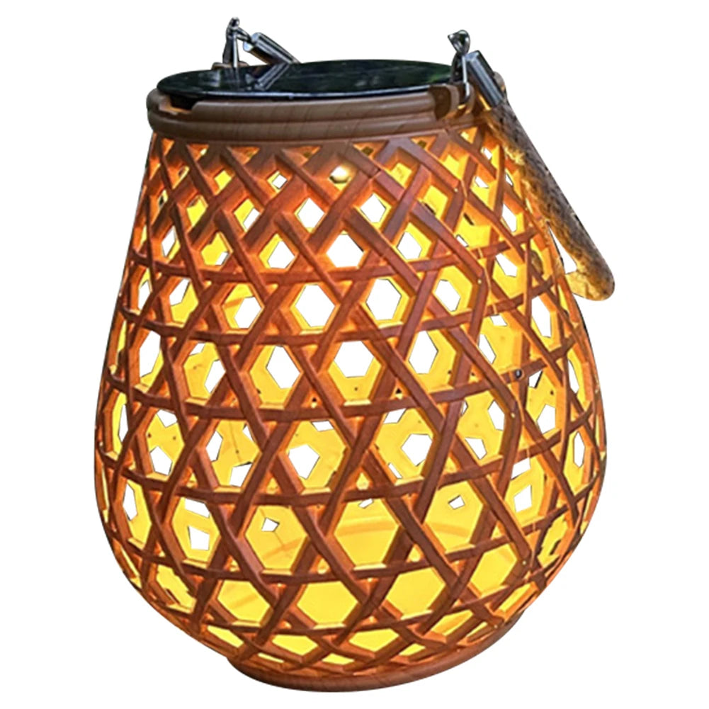 Solar Powered Retro Lantern - Warm White
