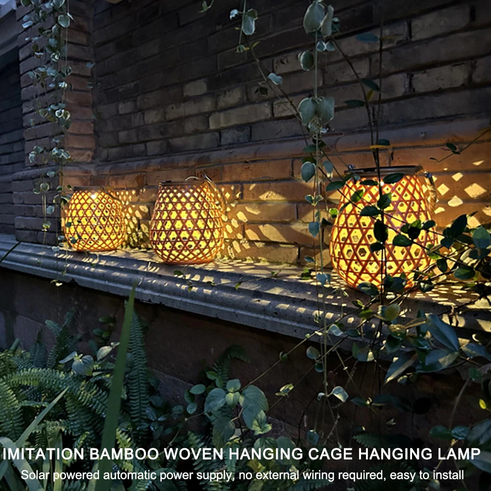 Solar Powered Retro Lantern - Warm White