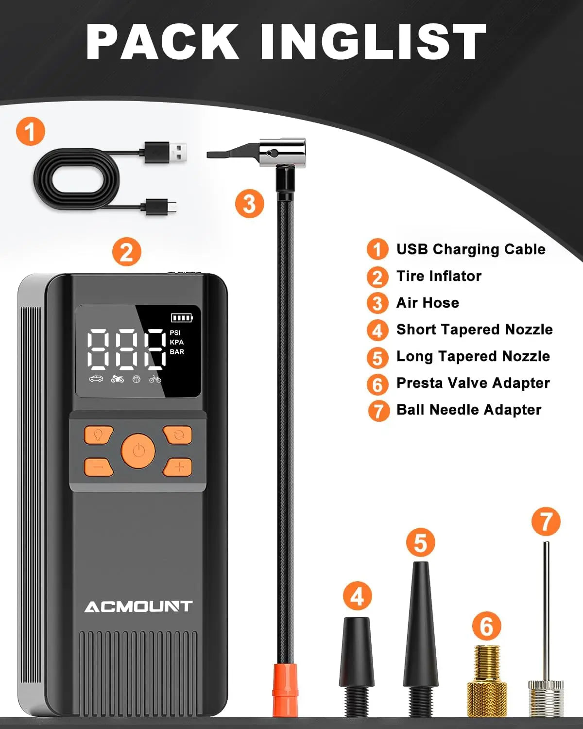 Tire Inflator 150PSI: Fast Cordless Air Pump for Car Tires