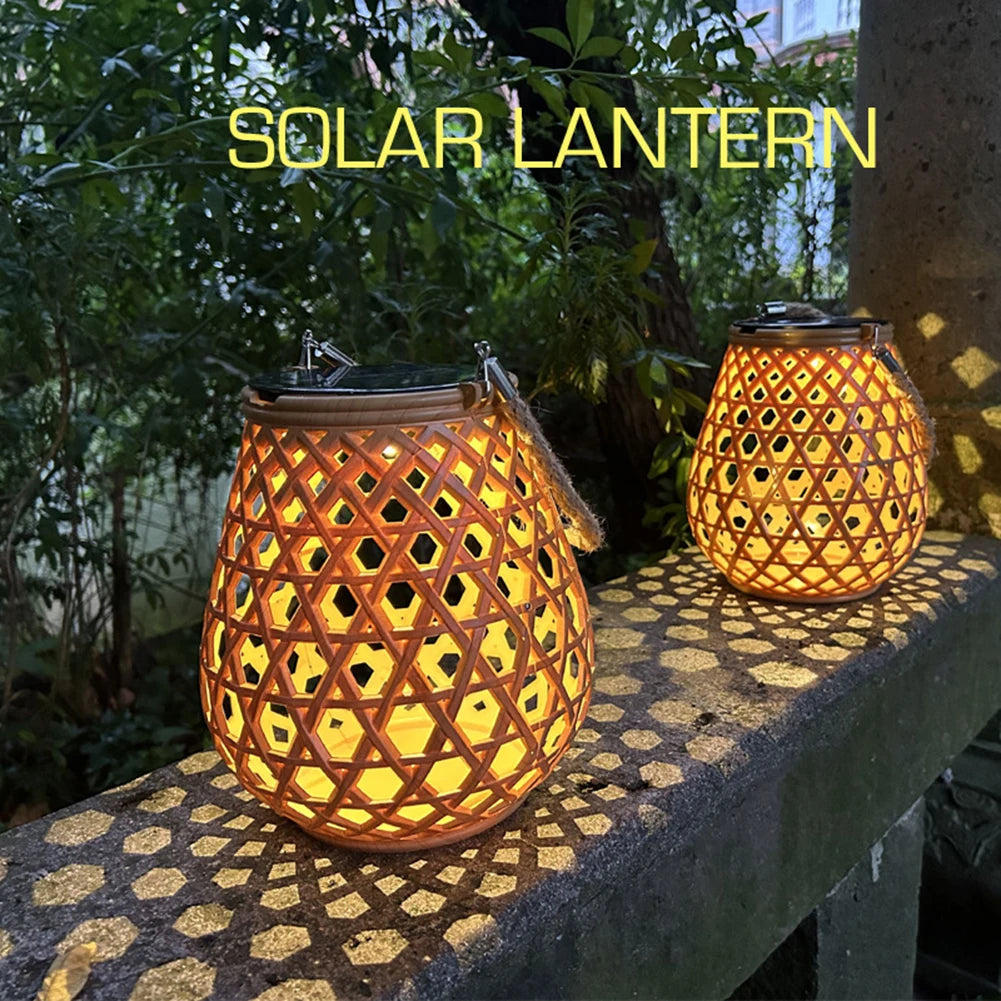Solar Powered Retro Lantern - Warm White