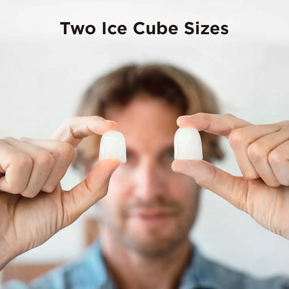 Ice Maker Countertop, 9 Cubes in 6 Mins, 26lbs/Day, Self-Cleaning