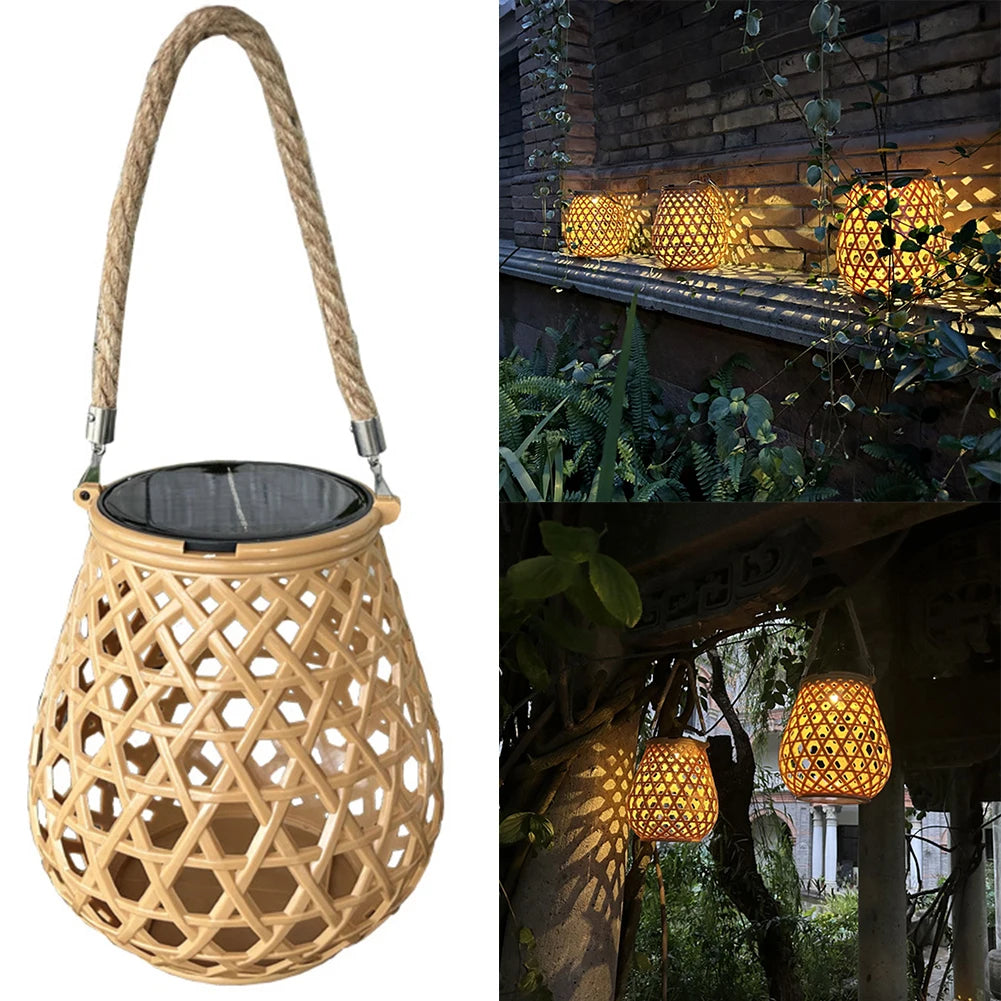 Solar Powered Retro Lantern - Warm White